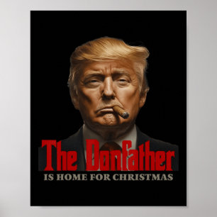 Affiche Drôle Parrain Trump Le Parrain Est À La Maison De