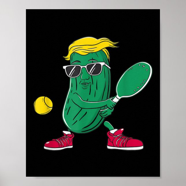 Affiche Drôle Patriotique Joueur de Pickleball G (Devant)