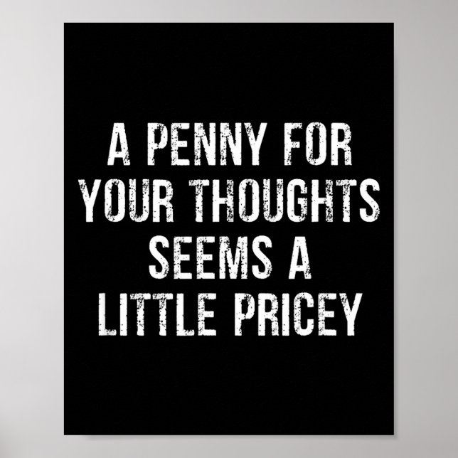 Affiche Drôle, Penny For Your Thoughts  (Devant)