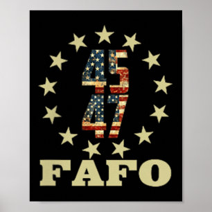 Affiche Drôle Photo Fafo Trump