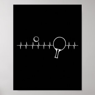 Affiche Drôle Ping Pong Cadeau Pour Hommes Femmes Tennis D