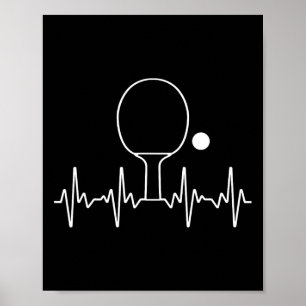 Affiche Drôle Ping Pong Cadeau Pour Hommes Femmes Tennis D