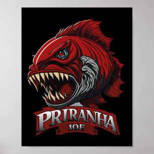 Affiche Drôle Piranha-joe Lover Cadeaux parfaits Vêtements