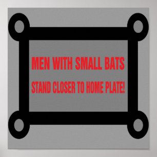 Affiche drôle pour des toilettes et des barres