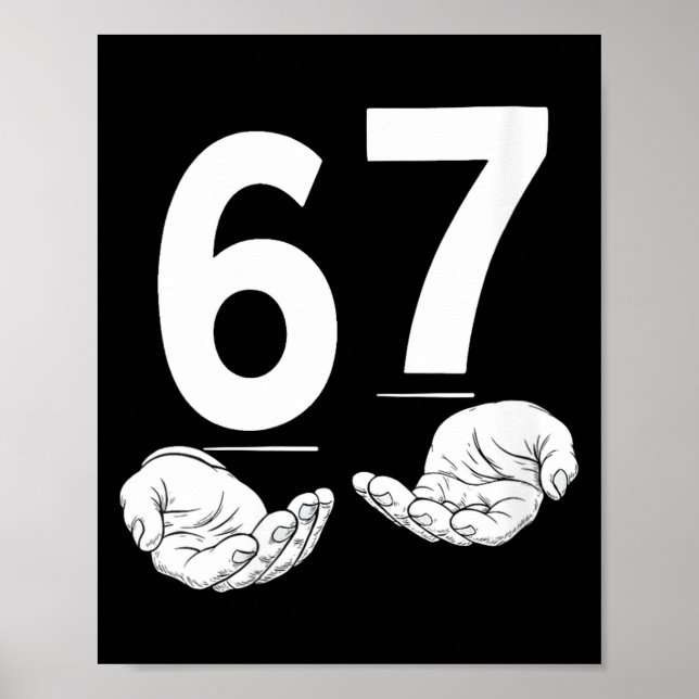 Affiche Drôle pour femmes Six Sept 6 7 Mème Génération Alp (Devant)