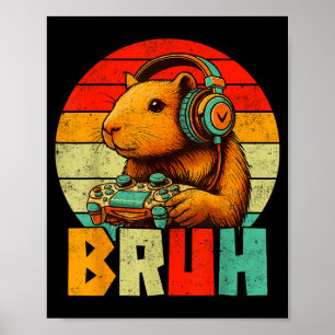 Affiche Drôle pour les amateurs de capybaras graphiques po