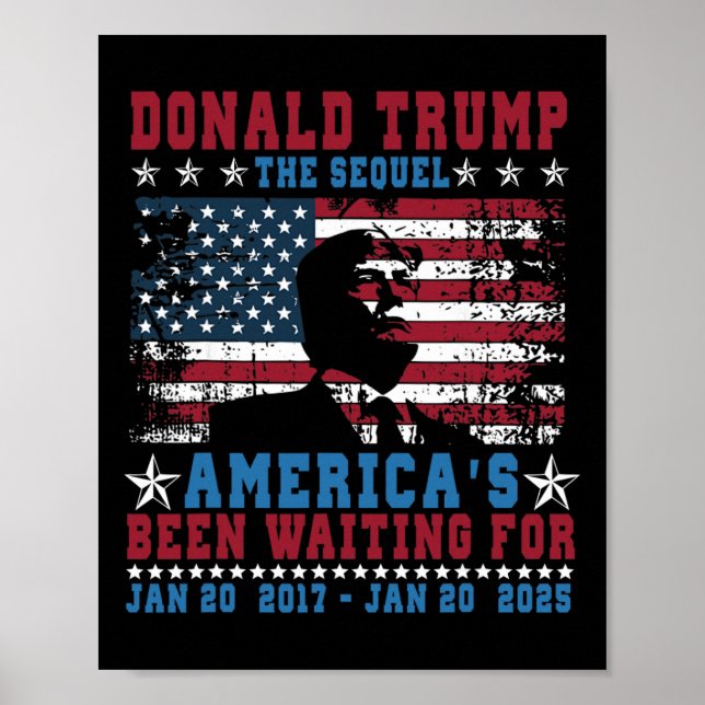Affiche Drôle Président Donald Trump Jour d'inauguration 2 (Devant)