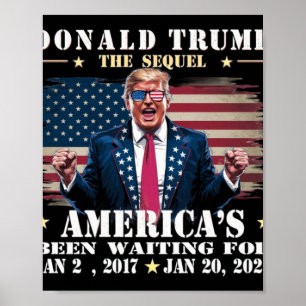 Affiche Drôle président Donald Trump Jour d'investiture 20