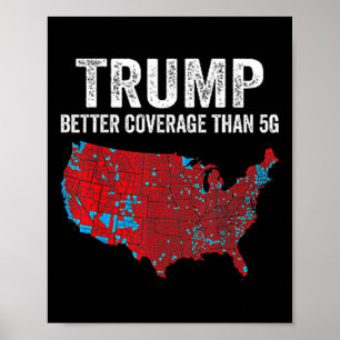 Affiche Drôle président du Qr Trump 4547 (sur le dos) Trum