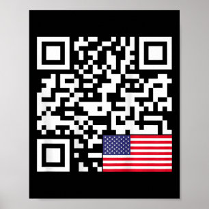 Affiche Drôle président du Qr Trump 4547 Trump Danser Fla