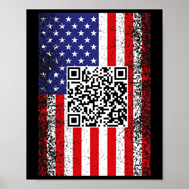 Affiche Drôle président Qr Trump Code Danse (Devant)