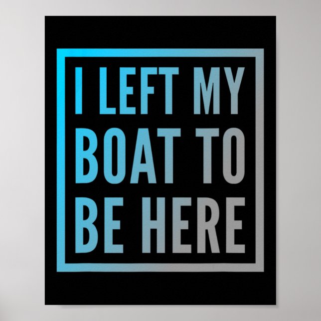 Affiche Drôle Propriétaire De Bateau Drôle Citations De Ba (Devant)