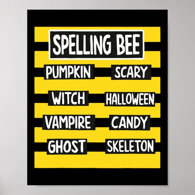 Affiche Drôle Pun Halloween Costume Pour Enseignants Ortho (Devant)
