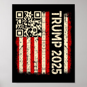 Affiche Drôle Qr Donald Trump Dancing 4745 Code Vidéo
