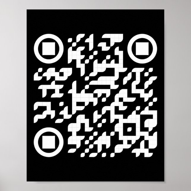 Affiche Drôle Qr Président Trump Danse Code 3  (Devant)