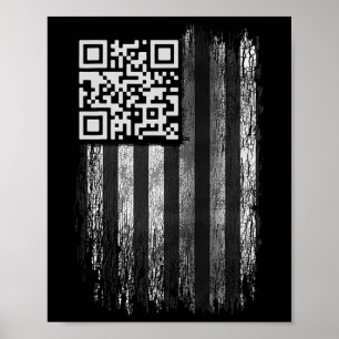 Affiche Drôle Qr Scan Me Président Trump 4547 Trump Danse