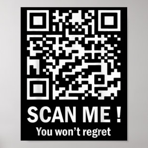 Affiche Drôle Qr Scan Me Président Trump 45_47 Trump