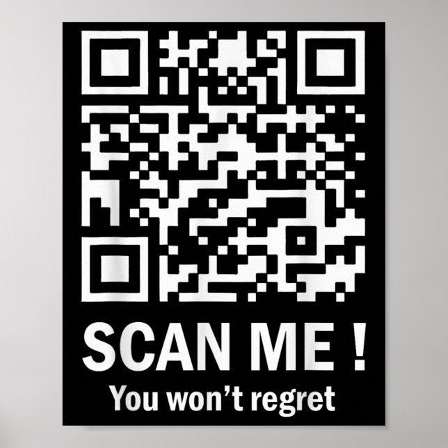Affiche Drôle Qr Scan Me Président Trump 45_47 Trump (Devant)