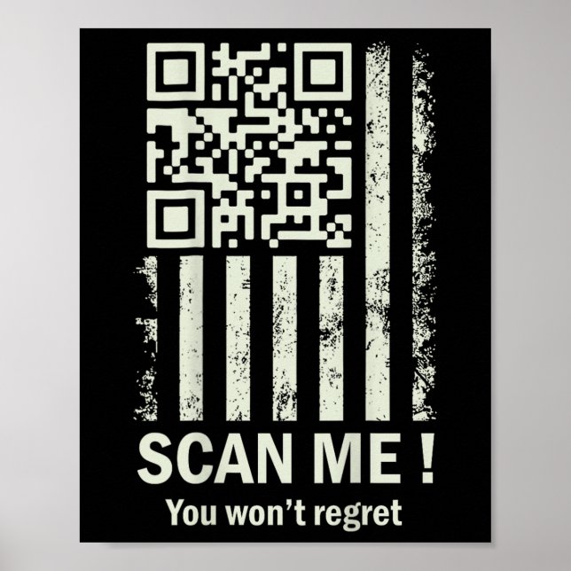 Affiche Drôle Qr Scan Me Trump 45_47 Tee Trump Dancing Cod (Devant)