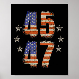 Affiche Drôle Qr Trump 45 47 Trump Danse Code Pocket Sca