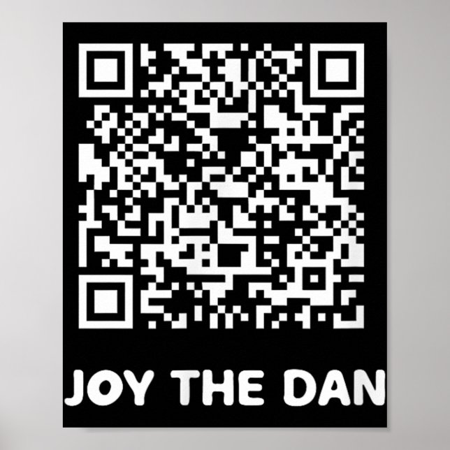 Affiche Drôle Qr Trump Danser Code interactif (Devant)