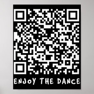 Affiche Drôle Qr Trump Danser Code interactif _1