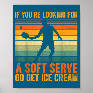 Affiche Drôle que ton service de pickleball soit mou si tu