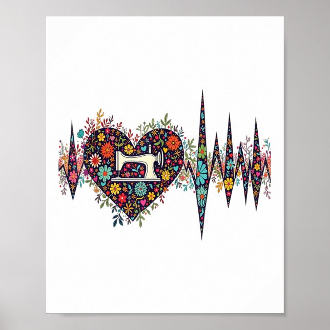Affiche Drôle Quilting Fabric Pour Les Femmes Coudre Est M (Devant)