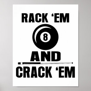 Affiche Drôle Rack Em Et Crack Em Billard Billard Billard