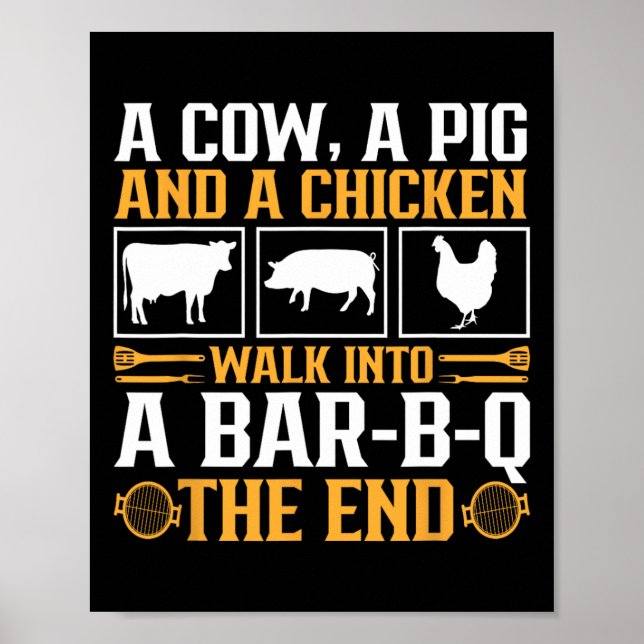 Affiche Drôle Rbecue Bbq Joke Grill Lover Pitmaster Grilli (Devant)