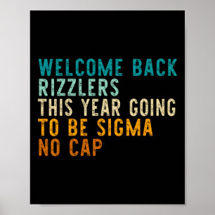 Affiche Drôle Retour À L'École Milieu Enseignant Gen Alp