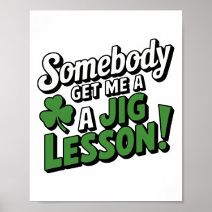 Affiche Drôle Saint Patricks Day Fierté Irlandaise Trèfle