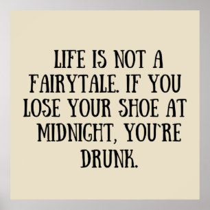 Affiche Drôle sarcastique dit citations célèbres