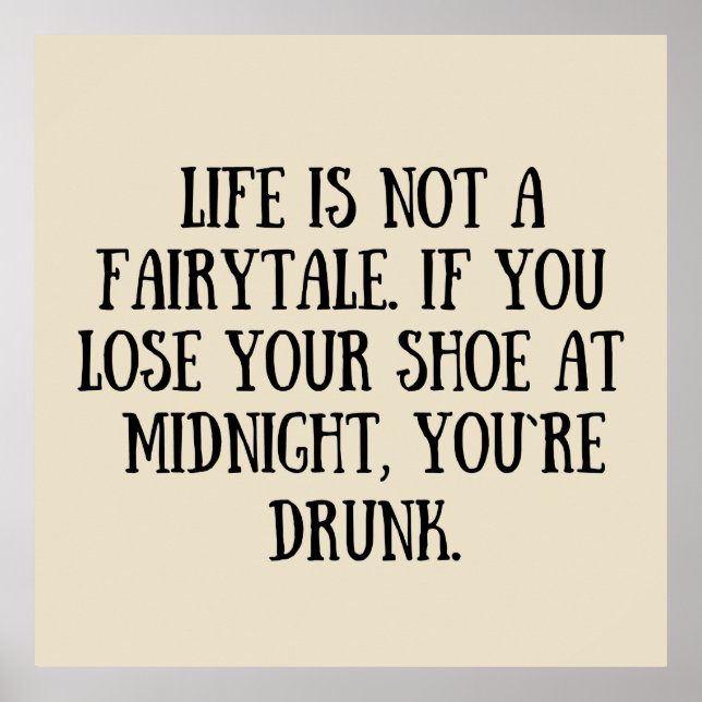 Affiche Drôle sarcastique dit citations célèbres (Devant)