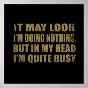 Affiche Drôle sarcastique dit des citations célèbres sarca