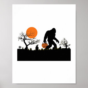 Affiche Drôle Sasquatch Bigfoot Halloween T-shirt costume