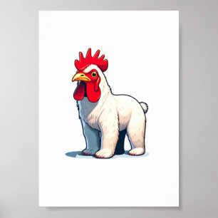 Affiche Drôle Sauvez L'Ours De Pollo Ours Wall Art