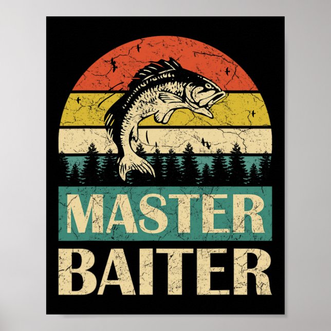 Affiche Drôle Saying-master Pêcheur Pêcheur Pêcheur Hommes (Devant)
