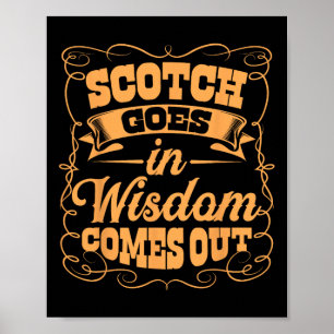 Affiche Drôle Scotch Whiskey Lover Cadeau Bourbon Whisky D