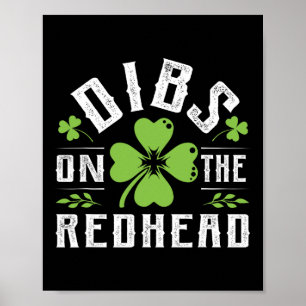 Affiche Drôle Shamrock Irlandais De Jour de la Saint Patri