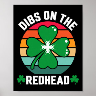 Affiche Drôle Shamrock Irlandais De Jour de la Saint Patri