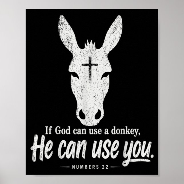 Affiche Drôle si Dieu peut utiliser A Il peut vous utilise (Devant)