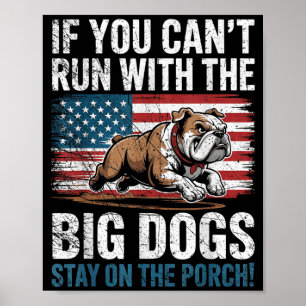 Affiche Drôle si vous ne pouvez pas courir avec les gros c