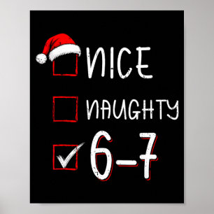 Affiche Drôle Six Sept 67 Mème Sympa Coquin Noël Shi