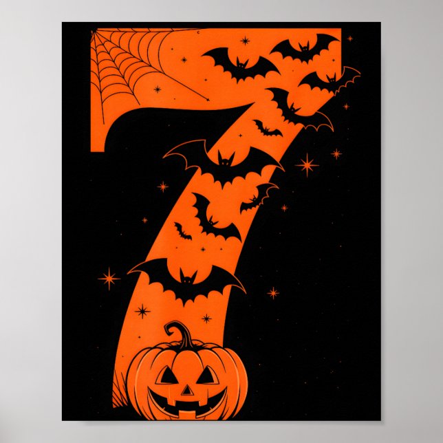 Affiche Drôle Six Sept 6 7 Mème Conception Couples Hallowe (Devant)