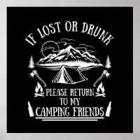 Drôle slogan camper camping à boire des paroles