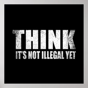 Affiche Drôle slogan sarcastique humour adulte sarcasme