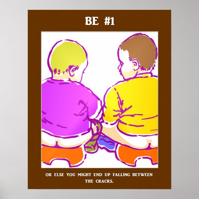 Affiche Drôle succès Slogan Cheeky Jouer Sur Les Mots (Devant)