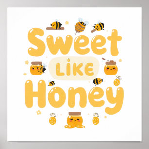 Affiche Drôle "Sucré comme du miel" Bumblebee