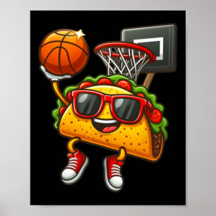 Affiche Drôle Taco Jouer Sketll Mexicain Cinco De Mayo Ki